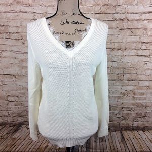 New Magaschoni Sweater With Lace Detail XS